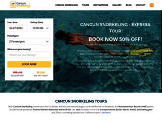 cancunsnorkeling.com screenshot