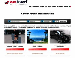 cancuntransfers.com screenshot