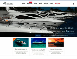 cancunyachtsclub.com screenshot