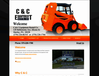 candcequipmentrental.com screenshot