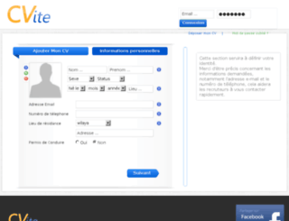 candidat.cvite.com screenshot