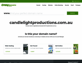 candlelightproductions.com.au screenshot