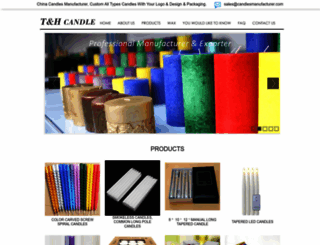 candlesmanufacturer.com screenshot