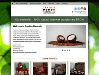 candlesnaturally.co.uk screenshot
