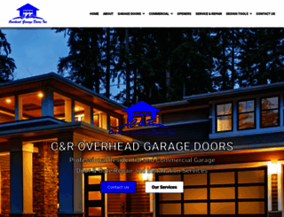 candroverheadgaragedoors.com screenshot