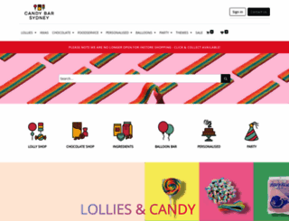 candybarsydney.com.au screenshot