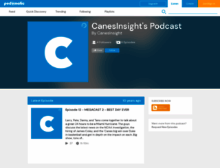 canesinsight.podomatic.com screenshot