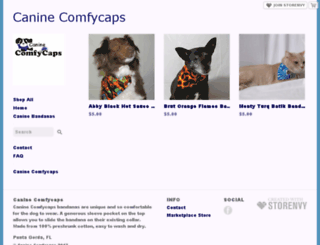 caninecomfycaps.storenvy.com screenshot