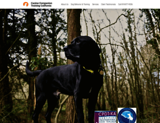 caninecompaniontrainingcal.com screenshot