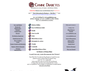 caninediabetes.org screenshot