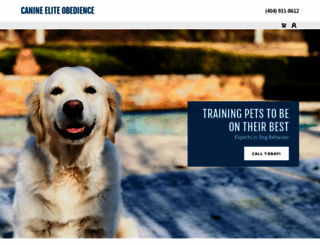 canineeliteobedience.com screenshot
