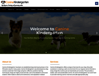 caninekindergarten.com.au screenshot