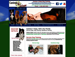 canines4hope.com screenshot