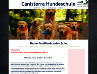 canisterra-hundeschule.de screenshot