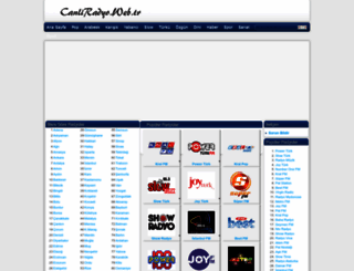 canliradyo.web.tr screenshot