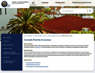cannabis.countyofsb.org screenshot