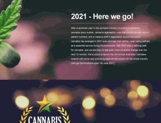 cannabisawards.com.au screenshot