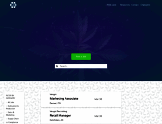 cannabisjobs.co screenshot