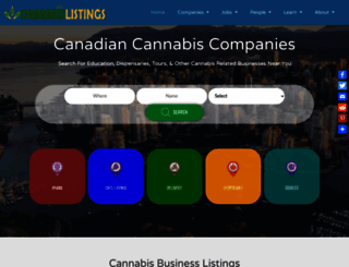 cannabislistings.ca screenshot