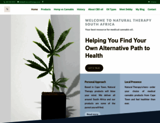 cannabistherapy.co.za screenshot