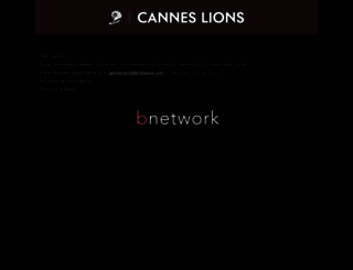 canneslions.b-network.com screenshot