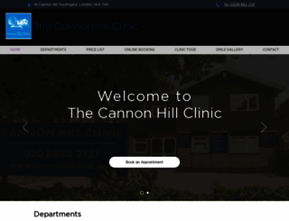 cannonhillclinic.com screenshot