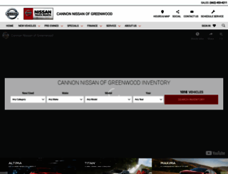 cannonnissan.com screenshot