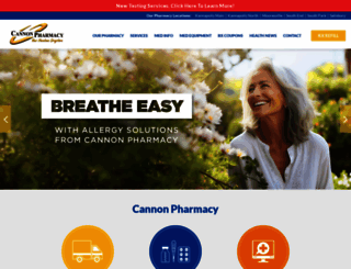 cannonpharmacies.com screenshot