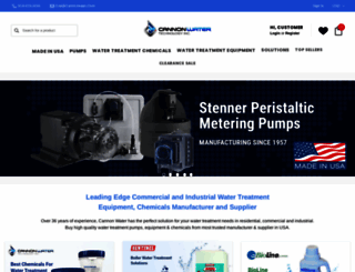 cannonwater.com screenshot