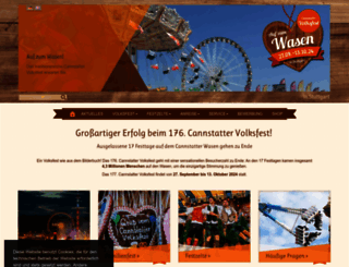 cannstatter-volksfest.de screenshot