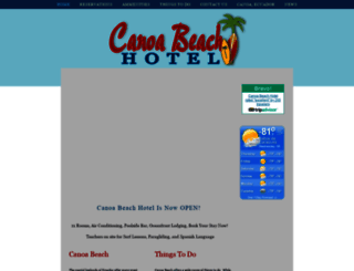canoabeachhotel.net screenshot