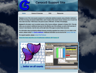 canoco5.com screenshot