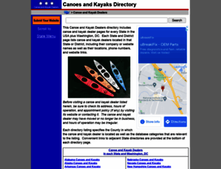 canoe-and-kayak-dealers.regionaldirectory.us screenshot