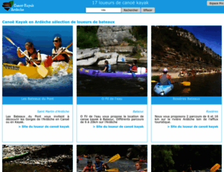 canoe-ardeche.fr screenshot