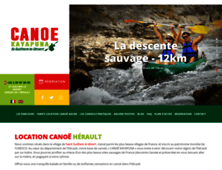 canoe-kayapuna.com screenshot