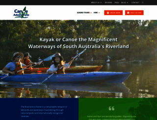 canoeadventure.com.au screenshot