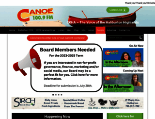 canoefm.com screenshot