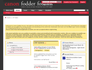 canon-fodder-forums.com screenshot