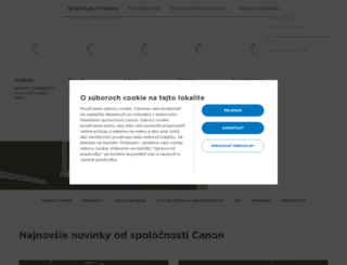 canon.sk screenshot
