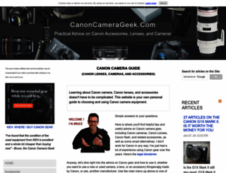 canoncamerageek.com screenshot