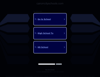 canoncityschools.com screenshot