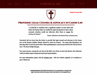 canonicalaid.org screenshot