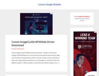 canonimagedrivers.com screenshot