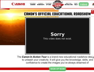 canoninaction.com screenshot