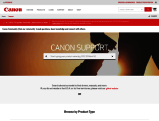 canontechsupport.com screenshot