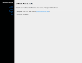 canonware.com screenshot