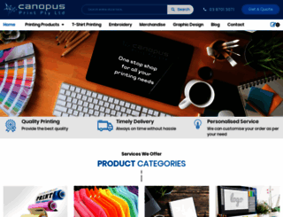 canopusprint.com.au screenshot