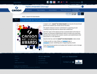 cansonartschoolawards.com screenshot