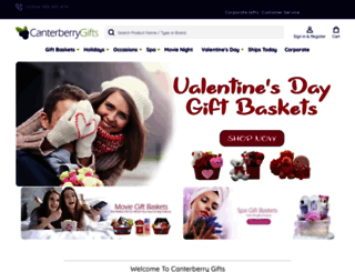 canterberrygifts.com screenshot