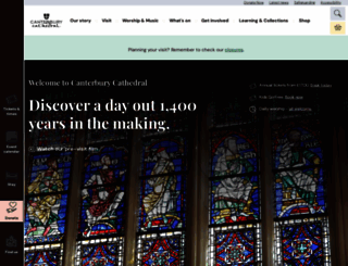 canterbury-cathedral.org screenshot